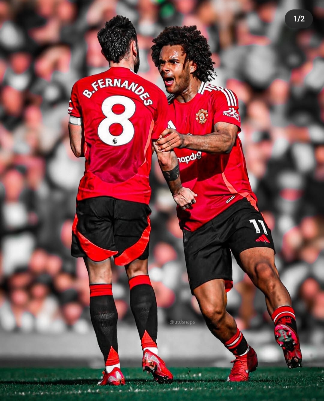 包含曼联中场发挥出色，全队士气高涨的词条