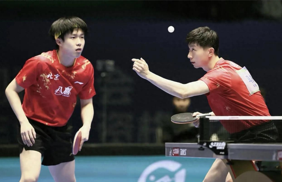 比利时乒乓球队鏖战法国乒乓球队，马龙送出助攻的简单介绍
